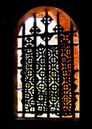 Intricate Metalwork on Monastery Window
