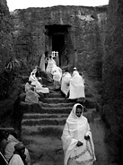 Worshipers Entering Bey Maryam (St. Mary's Church)