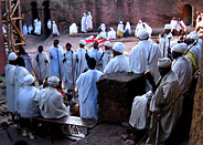 Worshipers at Bet Maryam (St. Mary's Church)