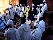 Worshipers at Bet Maryam (St. Mary's Church)