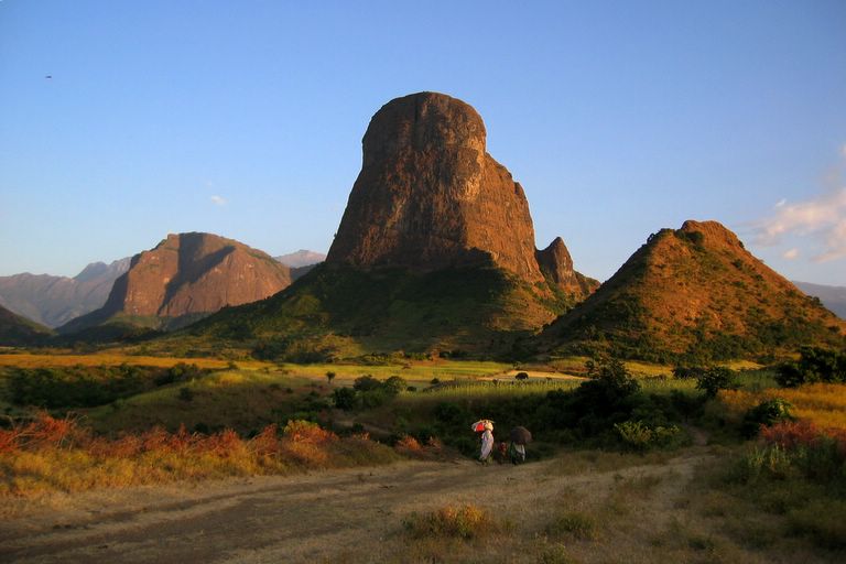 Villagers Return Home in the Early Evening in Mulit