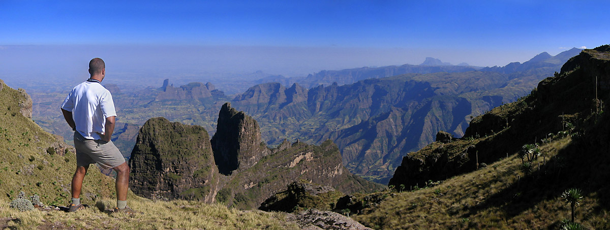 Gerard Taking in the View at Saha (3785m)