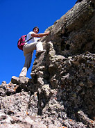 Gerard Climbing Mt. Ras Dashen