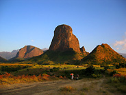 Villagers Return Home in the Early Evening in Mulit