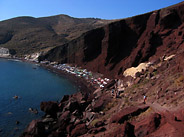 Red Beach in Santorini