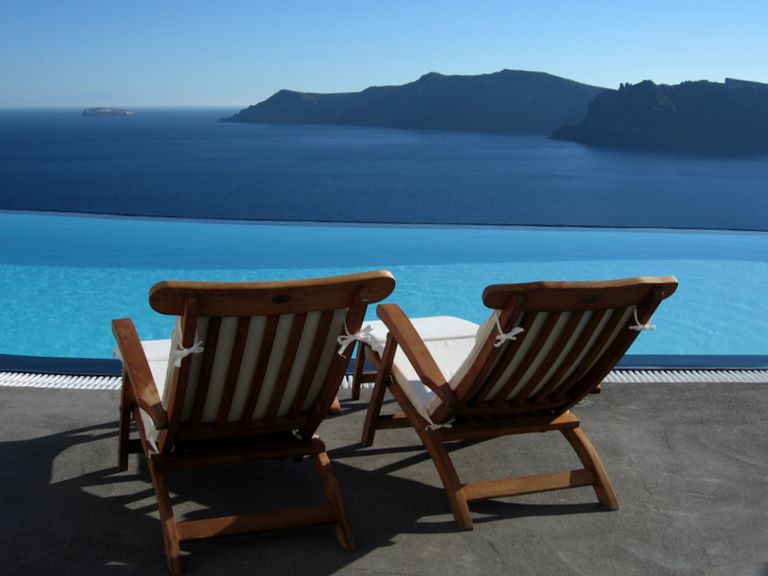 Swimming Pool at the Perivolas Hotel