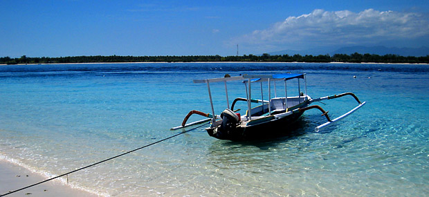 Boat on Gili Trawangan