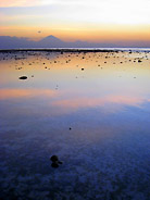 Twilight on Gili Trawangan with Bali on the Horizon