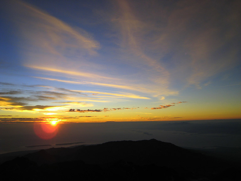 Sunrise on the Summit of Mt. Rinjani