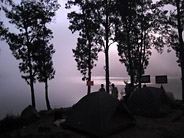 Camp 2 on the Crater Lake