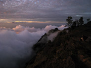 Last Light at the Crater Rim