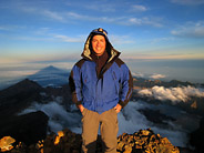 Martin on the Summit of Mt. Rinjani