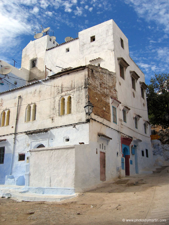 Whitewashed Building