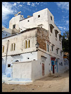 Whitewashed Building