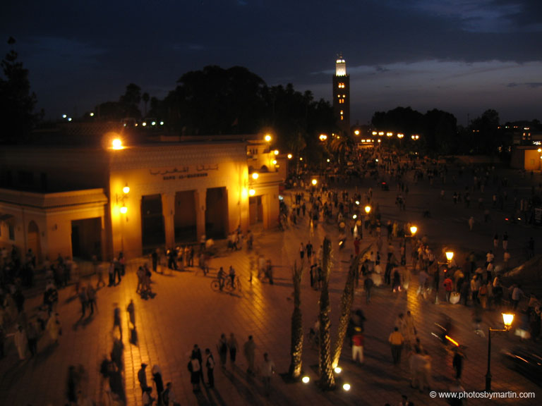 Night in the Medina at Djemaa el-Fna Square