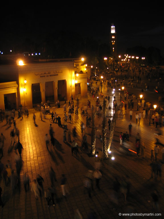 Night in the Medina at Djemaa el-Fna Square