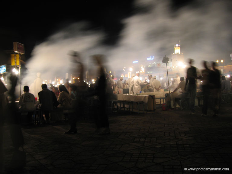 Night in the Medina at Djemaa el-Fna Square