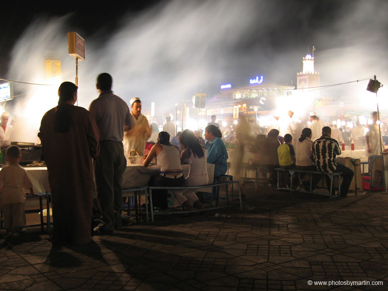 Night in the Medina at Djemaa el-Fna Square