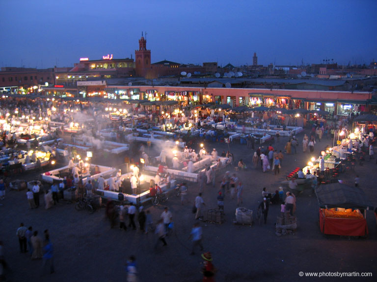 Night in the Medina at Djemaa el-Fna Square