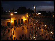 Night in the Medina at Djemaa el-Fna Square