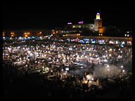 Night in the Medina at Djemaa el-Fna Square