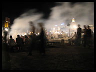 Night in the Medina at Djemaa el-Fna Square
