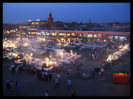 Night in the Medina at Djemaa el-Fna Square