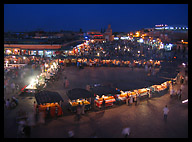 Night in the Medina at Djemaa el-Fna Square