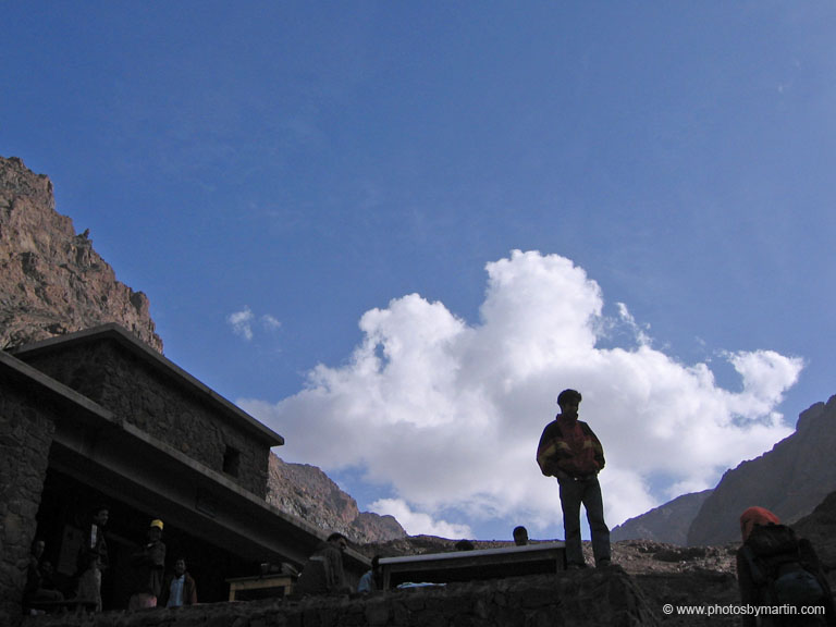 Man at the Toubkal Refuge