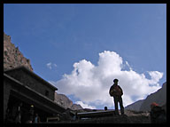 Man at the Toubkal Refuge