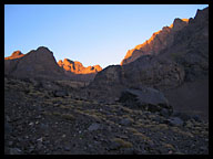 Sunrise on High Atlas Mountains