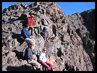 Taking a Break Near the Summit