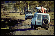 Traffic Jam in the Crater