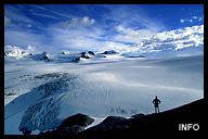 Taking in the View of the Harding Icefield