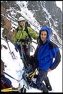 Julie and Martin Climbing Mt. Yukla