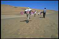 Sandboarding on the Dunes Outside Swakopmund