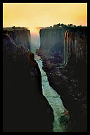Victoria Falls at Sunset