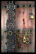 Intricate Woodwork on a Stonetown Door