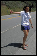 Amanda Hitchhiking