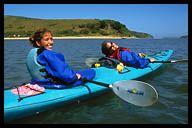 Amanda and Lisa Kayaking