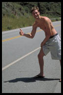 Bret Hitchhiking