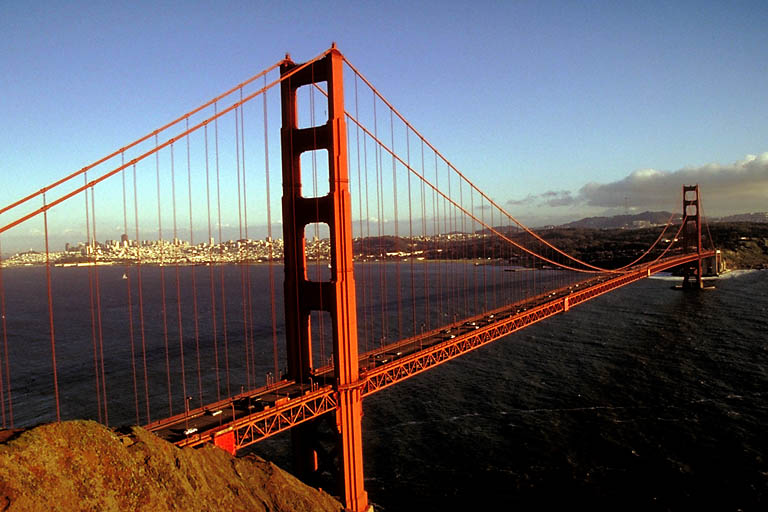 golden gate bridge sunset. Sunset at the Golden Gate