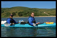 Rusty and Martin Kayaking