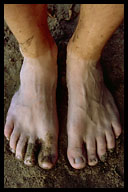 My Feet After the Day on the Trail