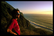 Jorge Taking in the View of the California Coast