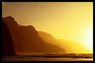 Sunset on the Napali Coast