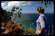 Taking in the View of the Napali Coast