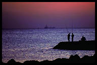 Fishermen at Sunset