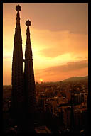 Sunset at the Sagrada Familia