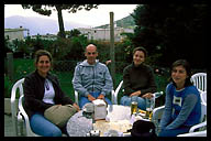 Friends at an Outdoor Cafe